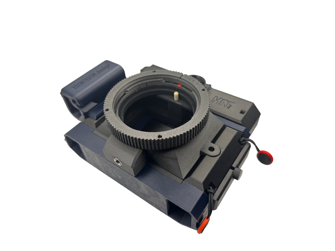 IDENTIDEM.design MRF2 (Black and Blue | Bring Your Own Lens) - A LiDAR-powered multi-format rangefinder for Mamiya Press lenses
