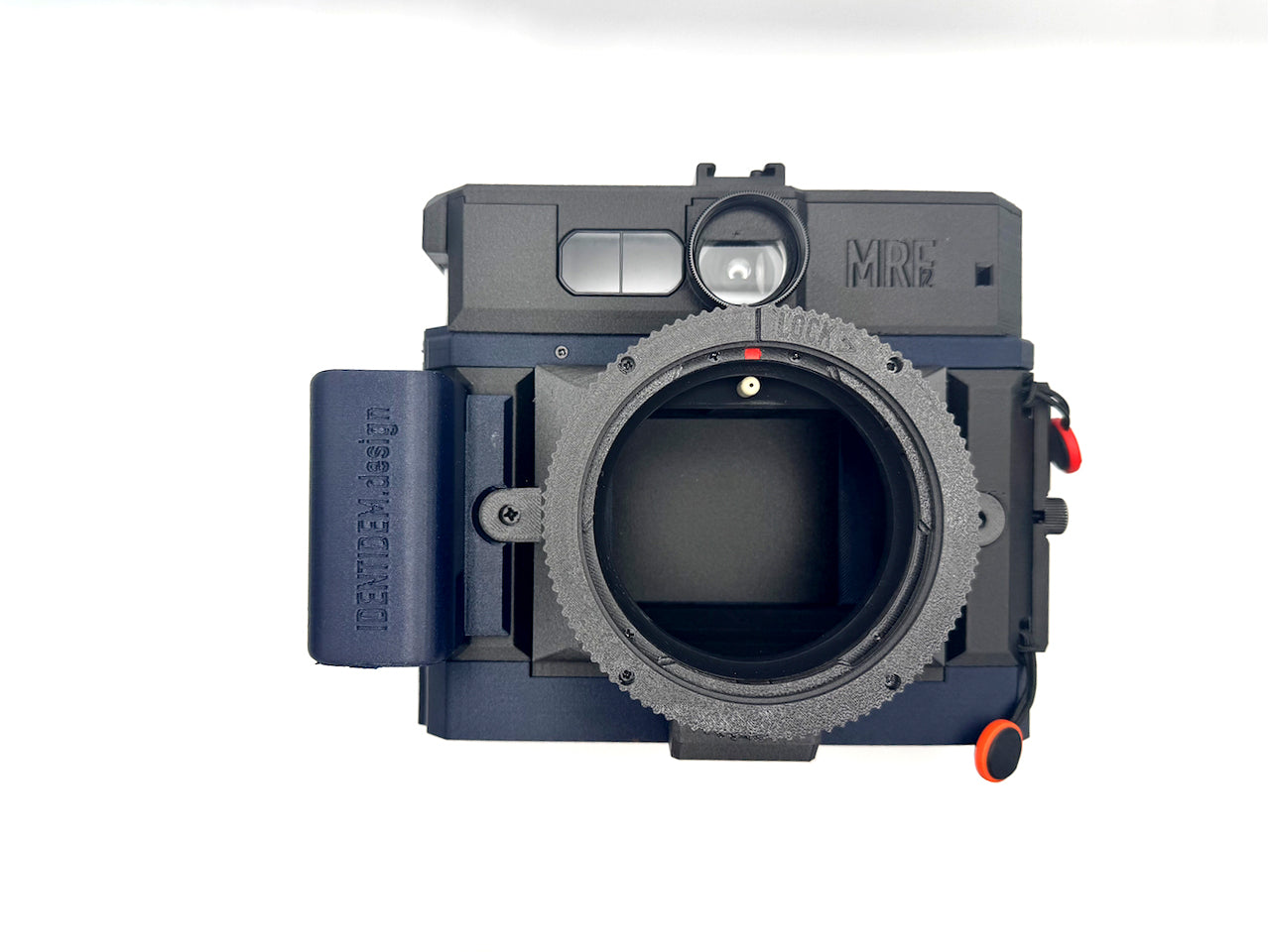 IDENTIDEM.design MRF2 (Black and Blue | Bring Your Own Lens) - A LiDAR-powered multi-format rangefinder for Mamiya Press lenses