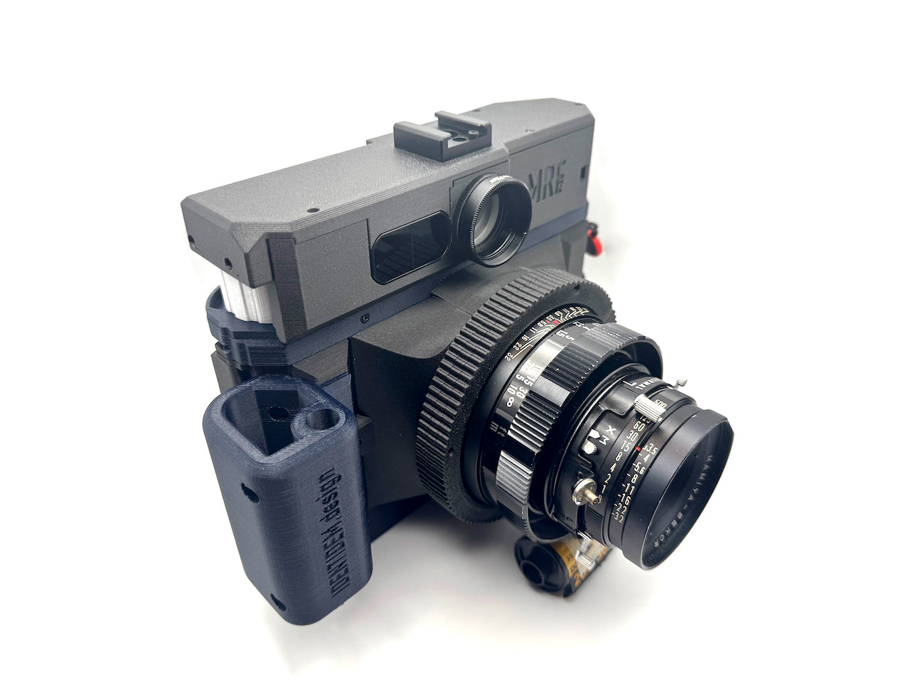 IDENTIDEM.design MRF2 (Black and Blue | Bring Your Own Lens) - A LiDAR-powered multi-format rangefinder for Mamiya Press lenses