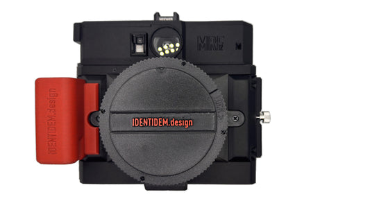 IDENTIDEM.design MRF2 (Black and Brick Red | Bring Your Own Lens) - A LiDAR-powered multi-format rangefinder for Mamiya Press lenses