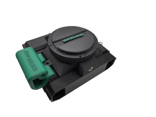 IDENTIDEM.design MRF2 (Black and Green | Bring Your Own Lens) - A LiDAR-powered multi-format rangefinder for Mamiya Press lenses