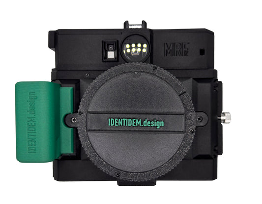 IDENTIDEM.design MRF2 (Black and Green | Bring Your Own Lens) - A LiDAR-powered multi-format rangefinder for Mamiya Press lenses