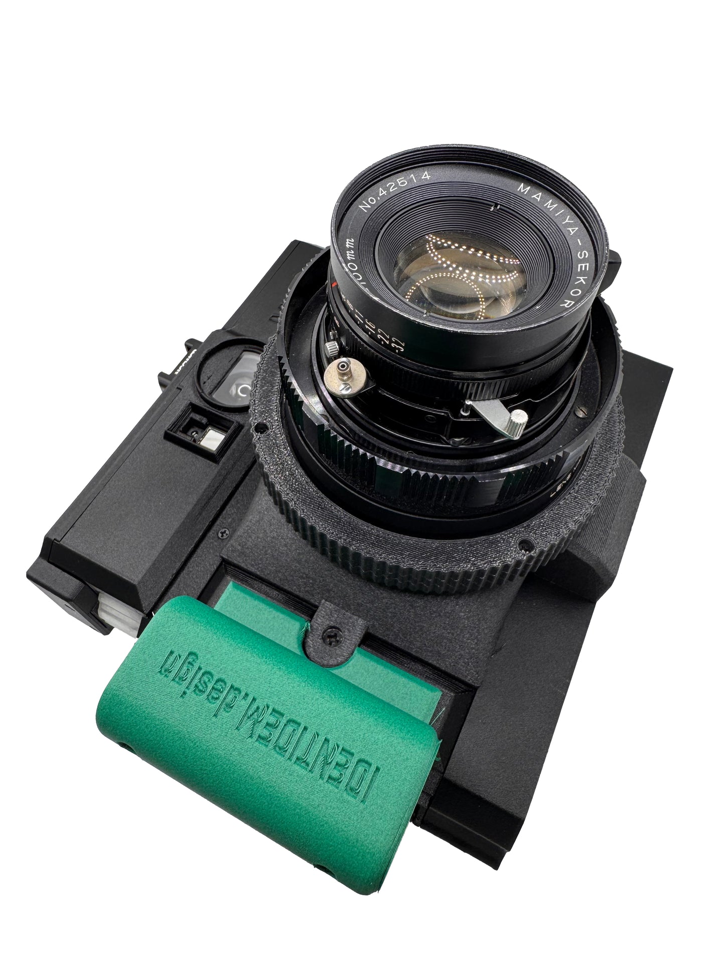 IDENTIDEM.design MRF2 (Black and Green | Bring Your Own Lens) - A LiDAR-powered multi-format rangefinder for Mamiya Press lenses