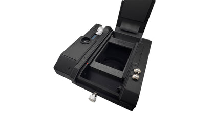 IDENTIDEM.design MRF2 (Black and Brick Red | Bring Your Own Lens) - A LiDAR-powered multi-format rangefinder for Mamiya Press lenses