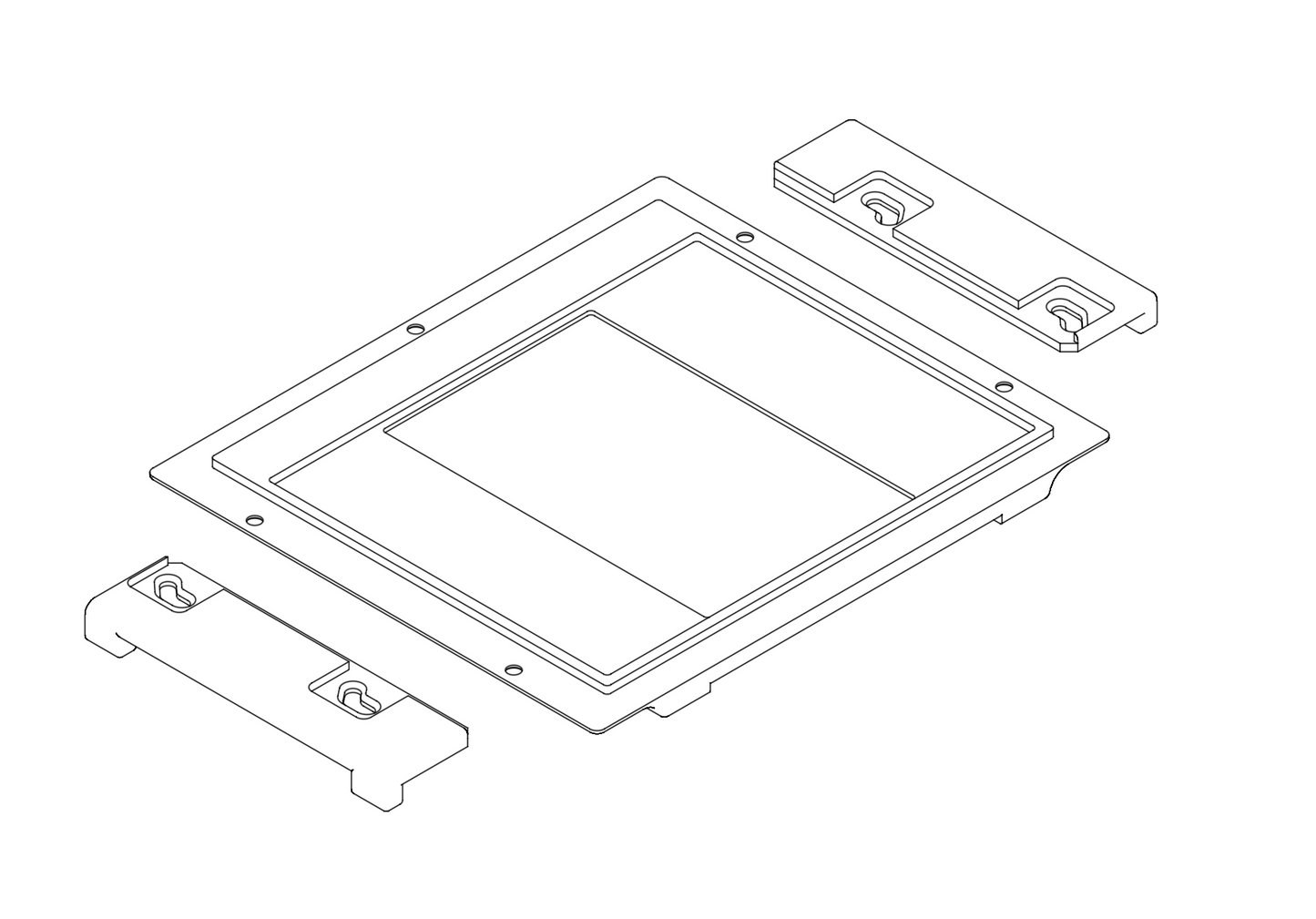 Mini Speed Graphic Spring Back to Graflok 2x3 Conversion - STEP, 3MF & STL Files