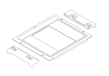 Mini Speed Graphic Spring Back to Graflok 2x3 Conversion - STEP, 3MF & STL Files