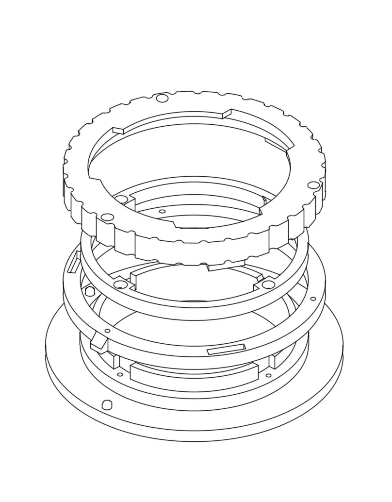 Pentacon 6 Lens Bayonet with Lockring: STEP File